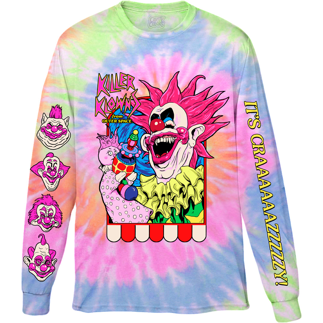 Killer Klowns From Outer Space Official Tie Dye Long Sleeve
