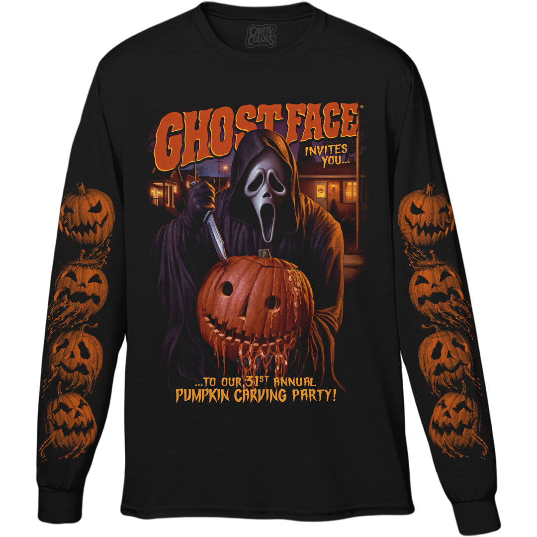 ミュージシャン theGazettE LONG SLEEVE TEE SPOOKY BOX2 Ghost Face: Halloween Party - Officially Licensed Long Sleeve