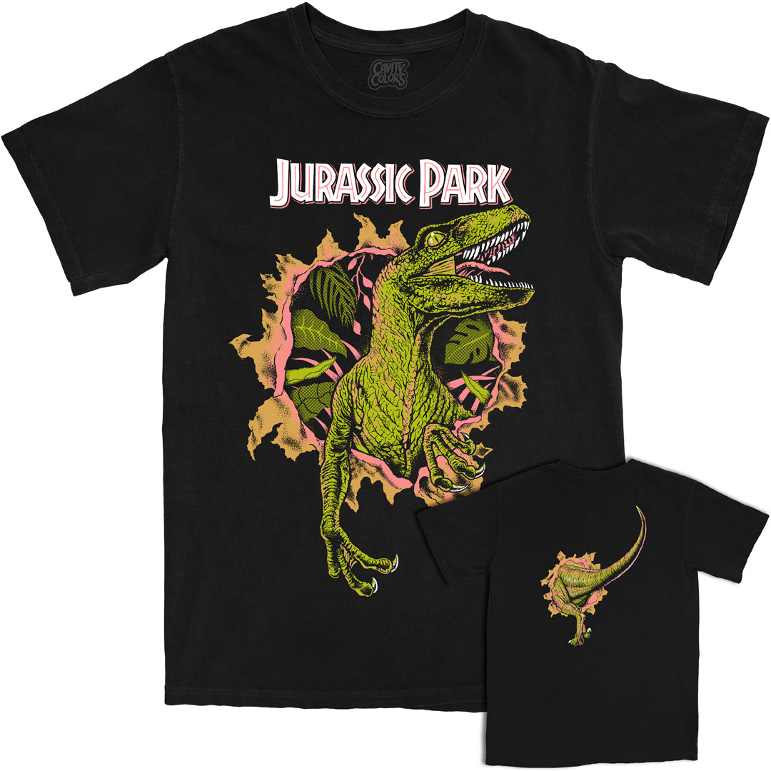 JURASSIC PARK: RETRO RAPTOR - T-SHIRT (COMFORT COLORS) – CavityColors