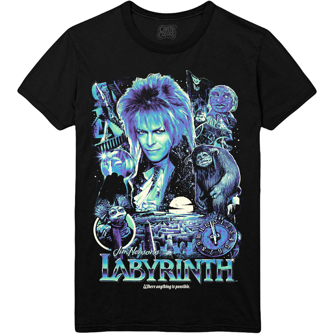 Labyrinth - Mens Right Words (Front/Back Print) T-Shirt main image 0