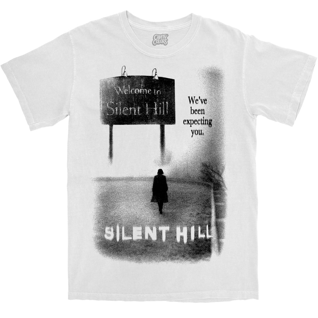 WELCOME TO SILENT HILL - T-SHIRT (COMFORT COLORS) WHITE – CavityColors