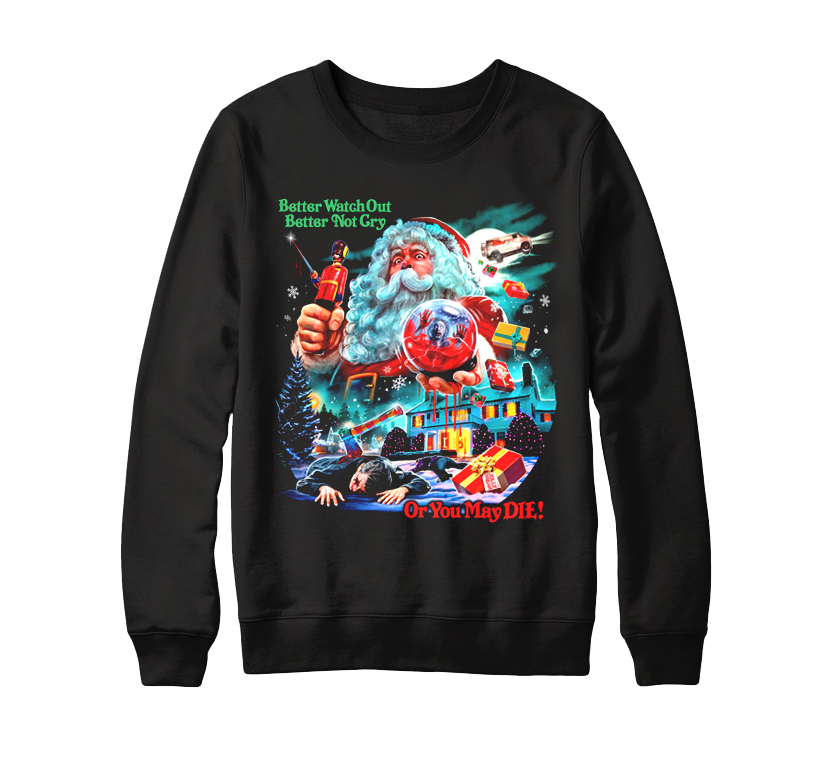 YOU BETTER WATCH OUT CREWNECK SWEATER CavityColors