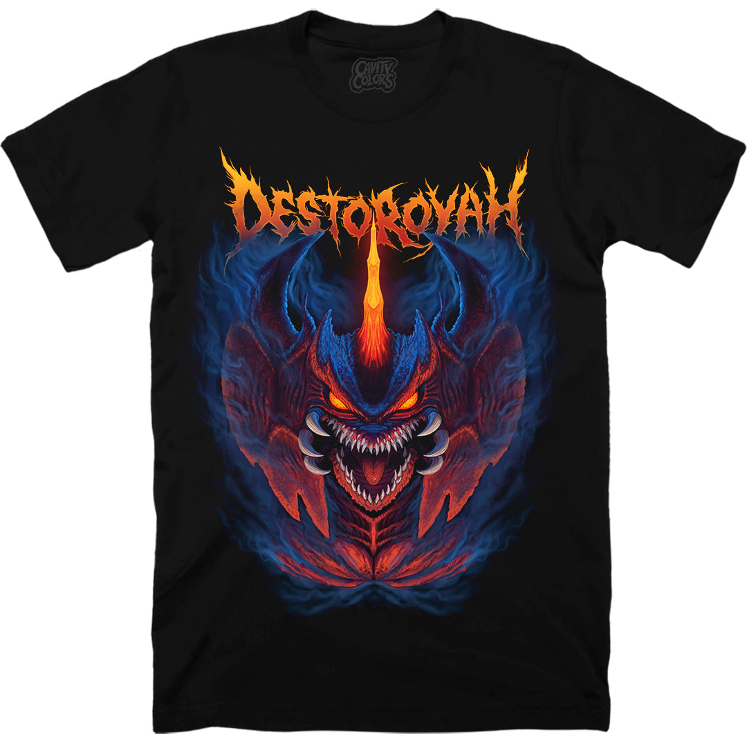 destroy all monsters t shirt Destoroyah: Precambrian Mutation - T-shirt | Color: Black