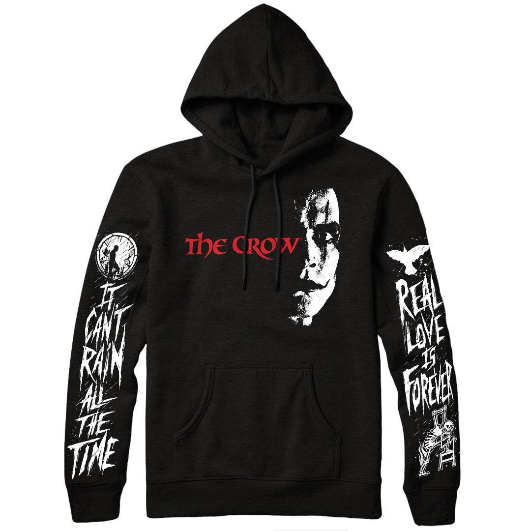 The Crow (1994) Deluxe Sleeve-Printed Pullover Hoodies