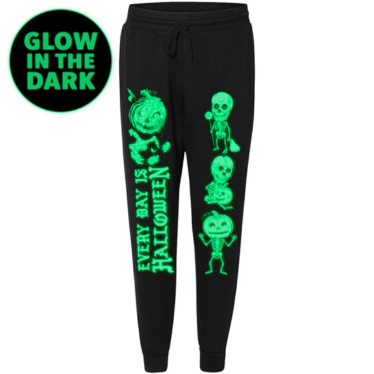 EVERY DAY IS HALLOWEEN: CANDY CREEPS - JOGGER SWEATPANTS (GLOW IN THE DARK)