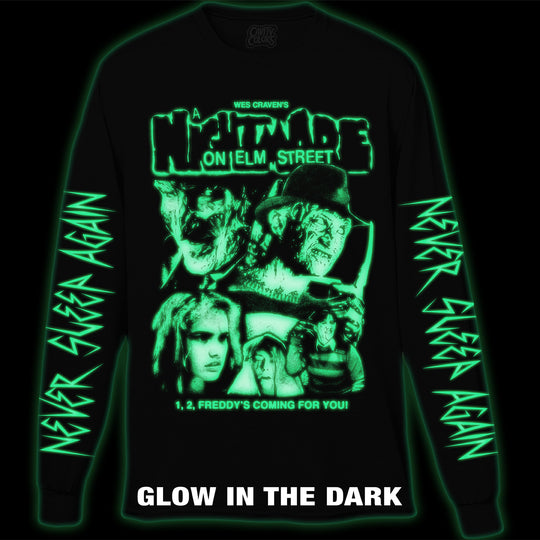 FREDDY'S COMING FOR YOU - LONG SLEEVE SHIRT (GLOW IN THE DARK)