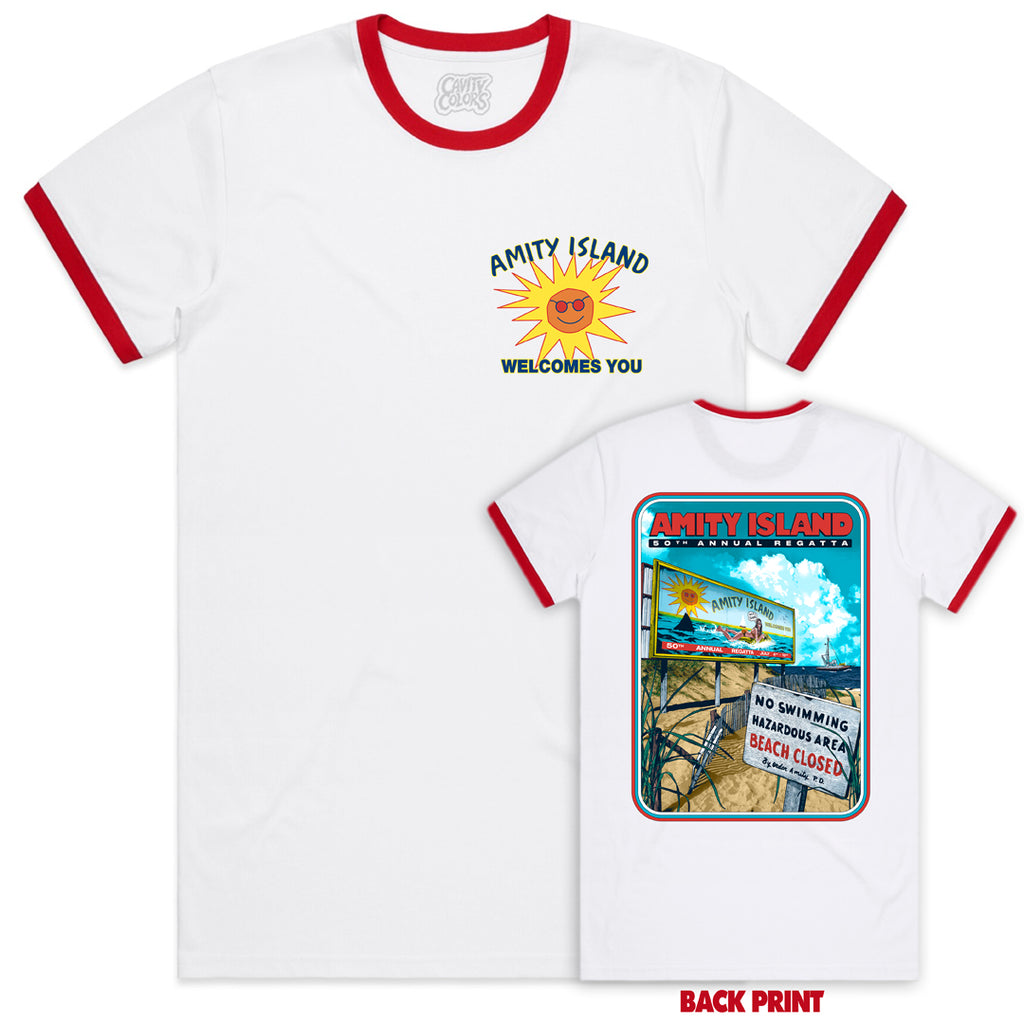  Amity Island Bait and Tackle Retro Fishing Premium T-Shirt :  Clothing, Shoes & Jewelry