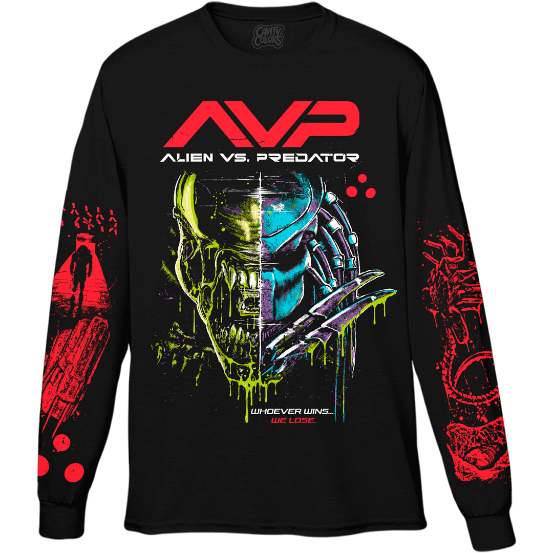 AVP Showdown Long Sleeve Shirt | Officially Licensed | CavityColors