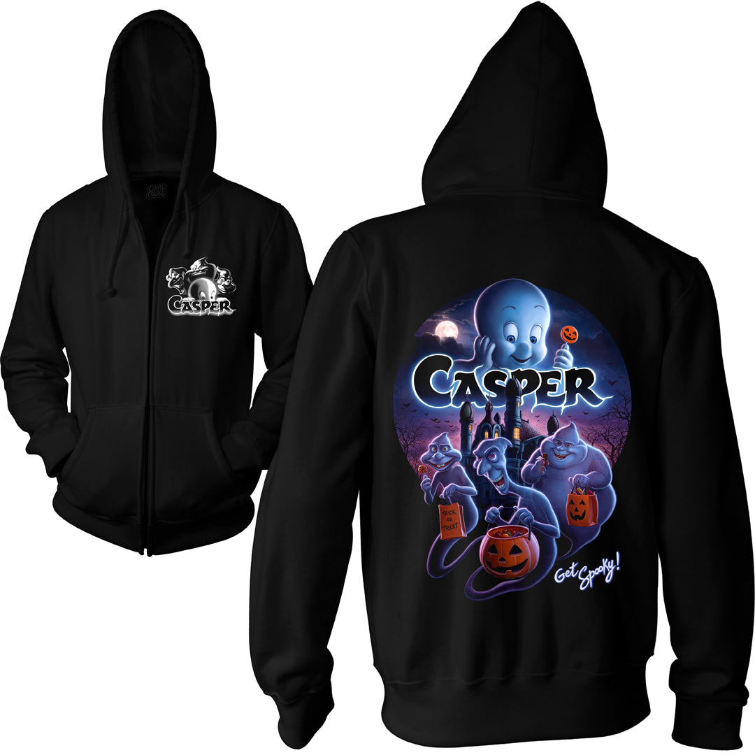 CASPER (95) GET SPOOKY - ZIP-UP HOODIE
