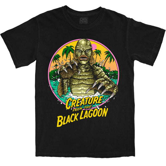 CREATURE FROM THE BLACK LAGOON: BEACHSIDE CREEPIN’ - T-SHIRT (COMFORT COLORS)