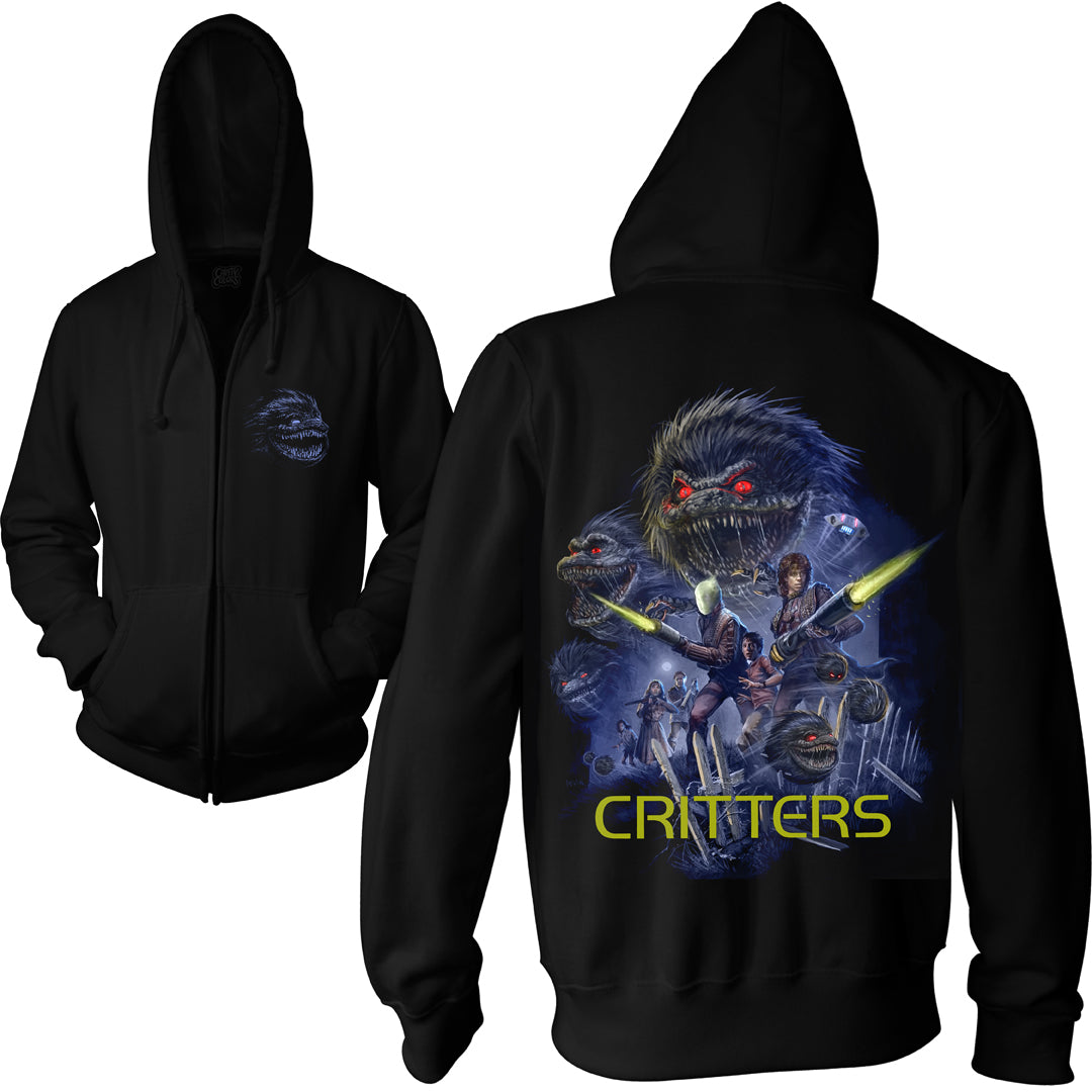 CRITTERS: THEY BITE - ZIP UP HOODIE (LEFTOVERS)