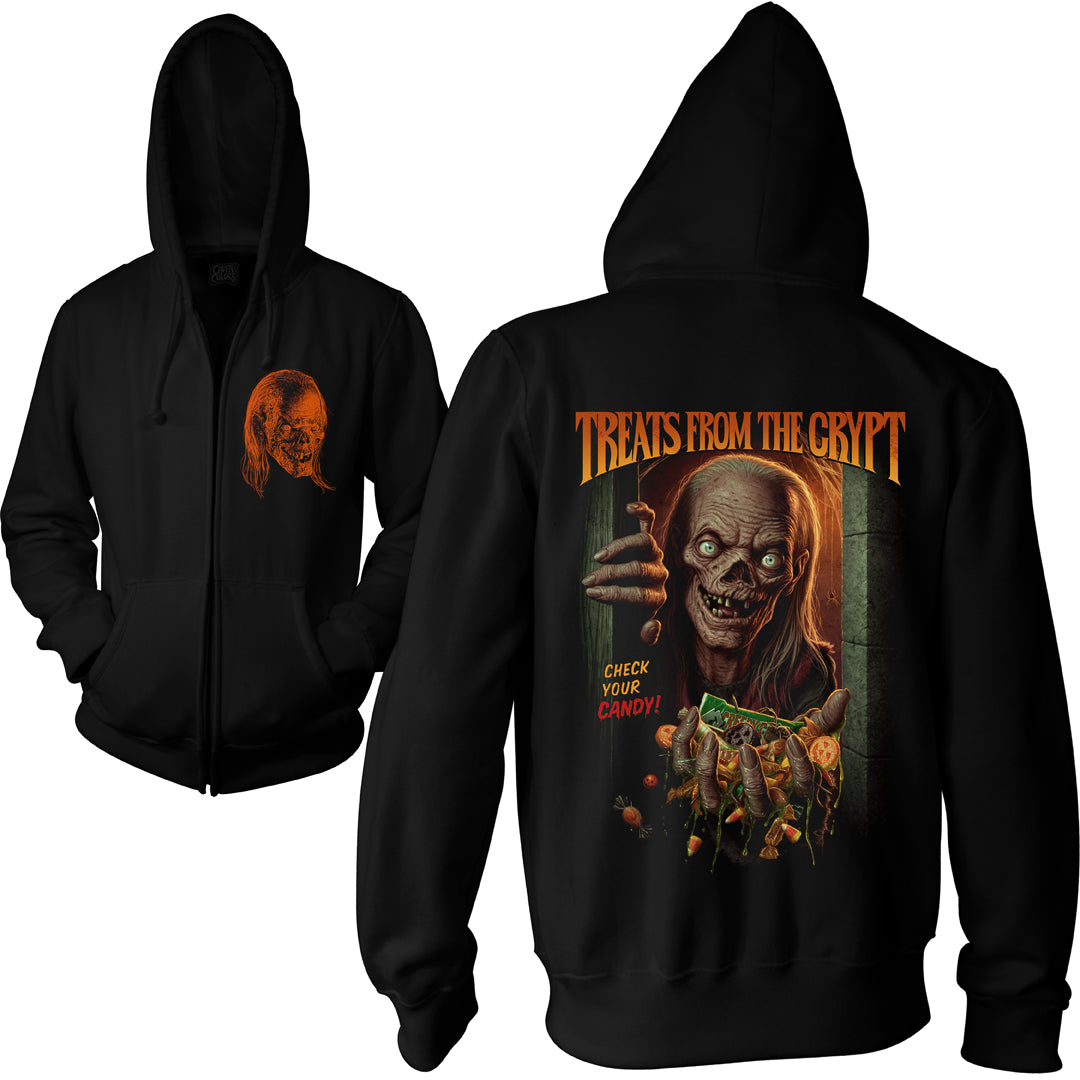 CRYPT KEEPER: TREATS FROM THE CRYPT - ZIP-UP HOODIE