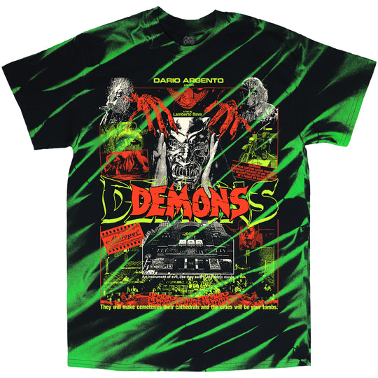 DEMONS: '80S HORROR - TIE-DYE T-SHIRT (LIMITED EDITION OF 100)