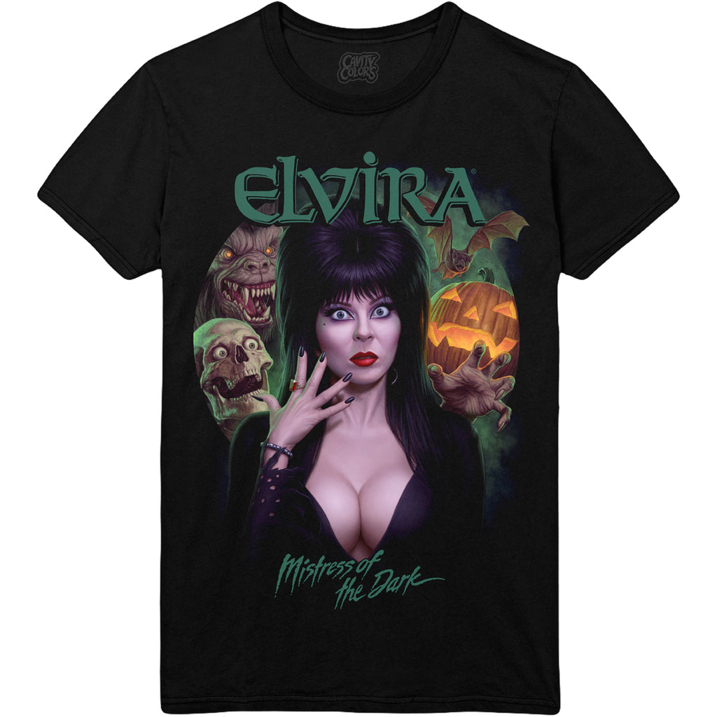シャツ elvira HAND DRAWING ARMY S/S SHIRT 16SS ELVIRA: MONSTER MASH - T-SHIRT – CavityColors