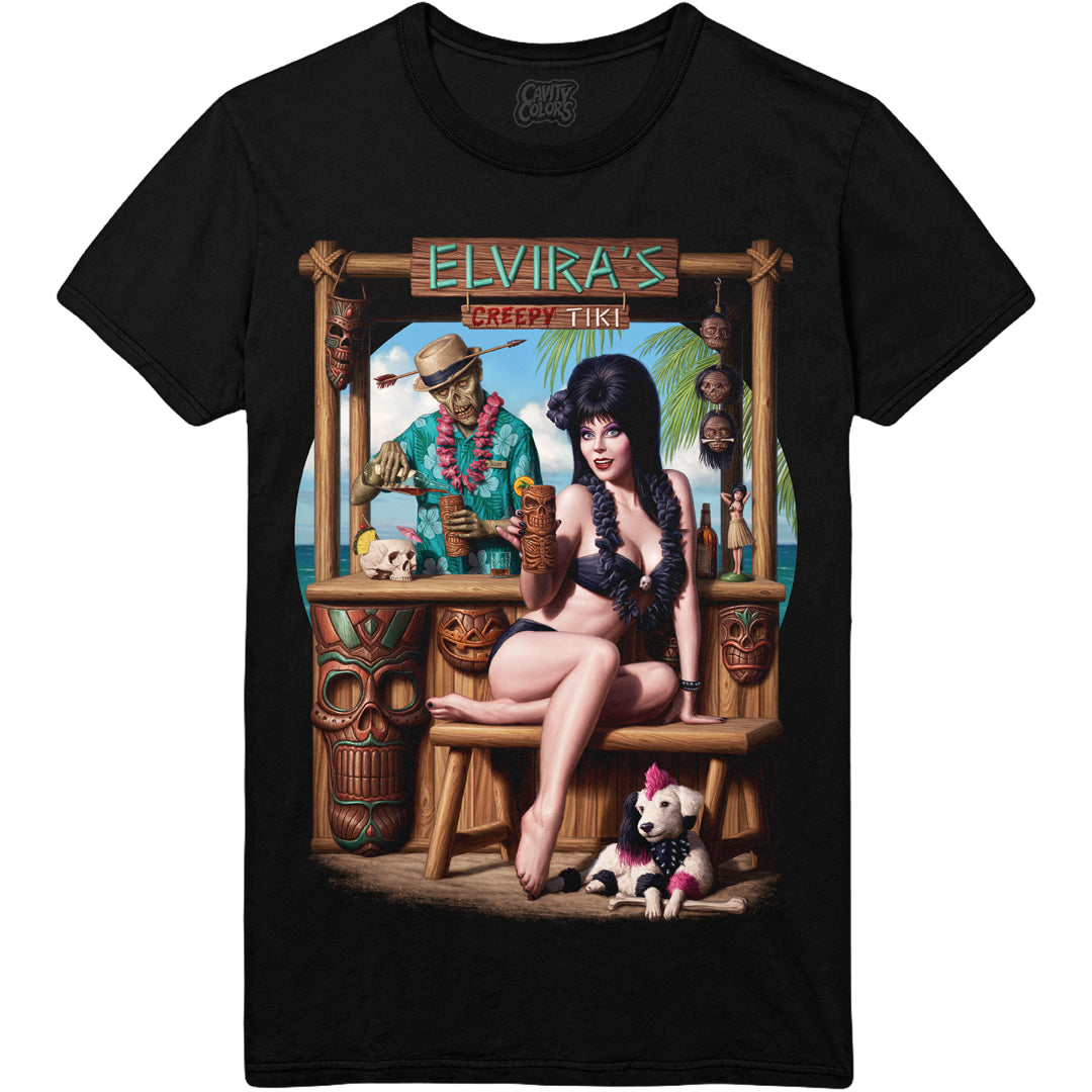 ELVIRA'S CREEPY TIKI - T-SHIRT