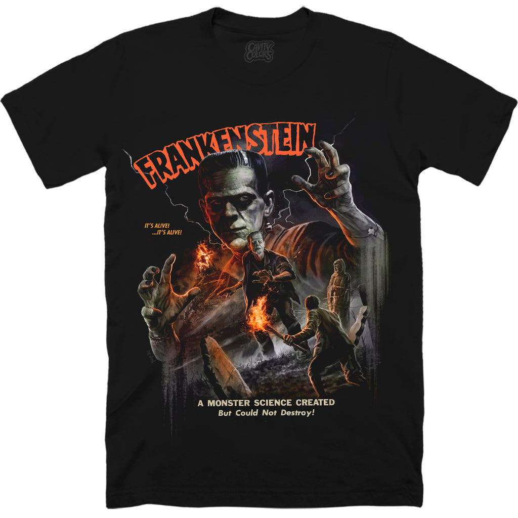 Dr. Frankenstein - Black Mesh Shirt