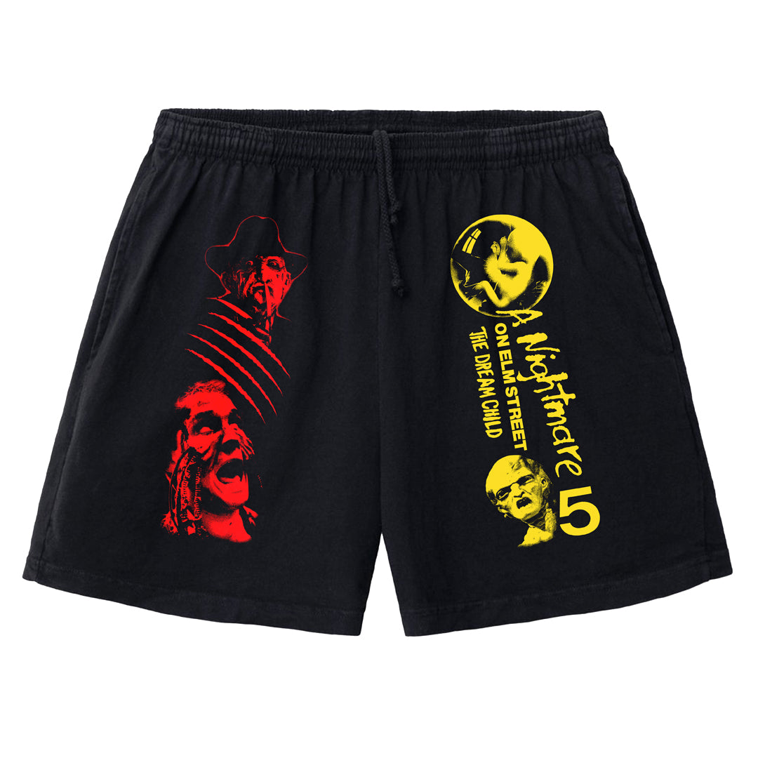 NIGHTMARE 5: RETRO HORROR - JERSEY COTTON SHORTS