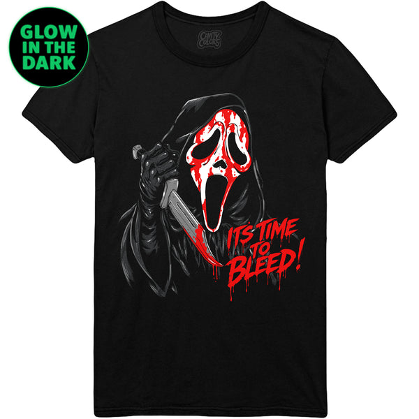 GHOST FACE: BLEEDING - GLOW IN THE DARK T-SHIRT