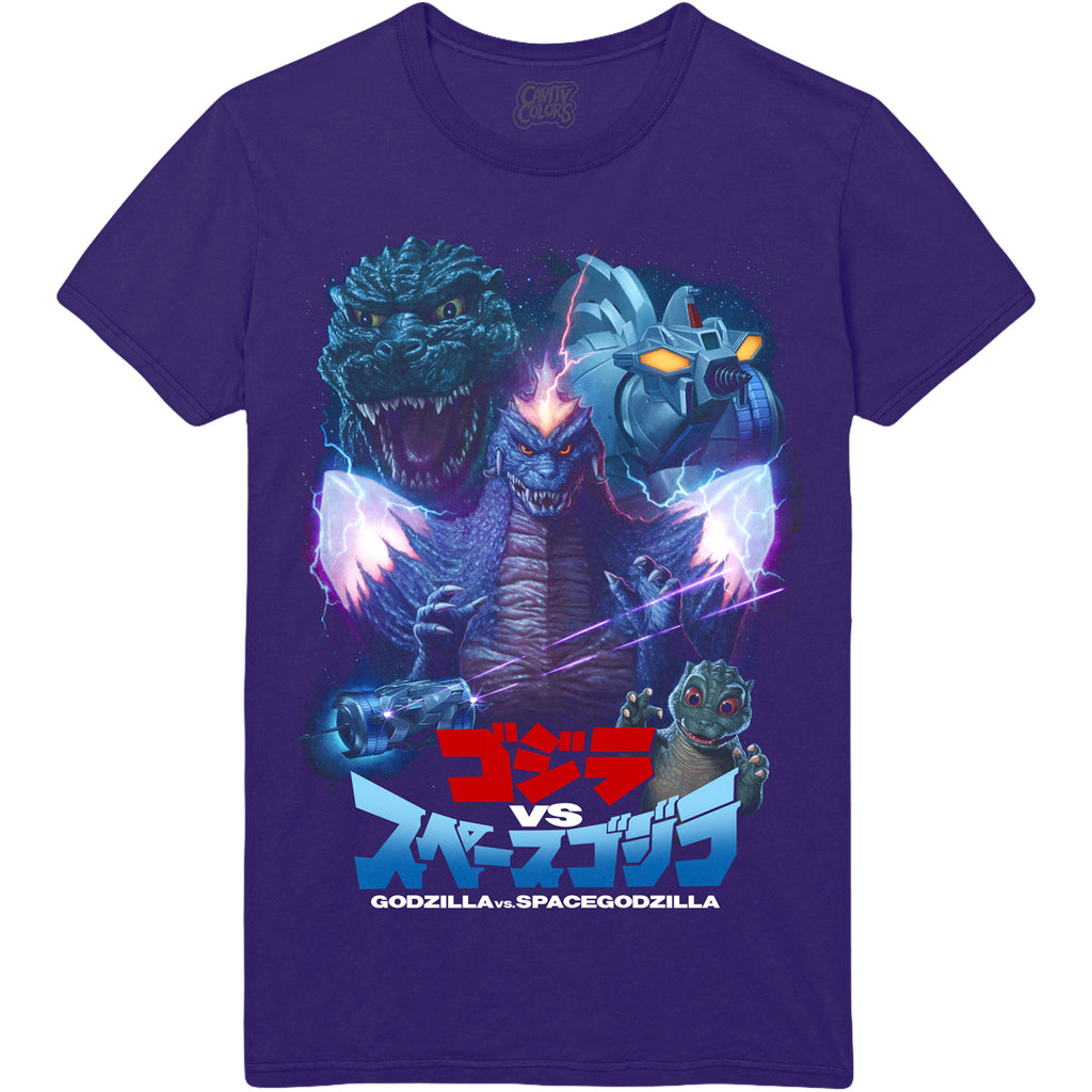GODZILLA VS. SPACEGODZILLA - COSMIC PURPLE T-SHIRT (LIMITED TO 150
