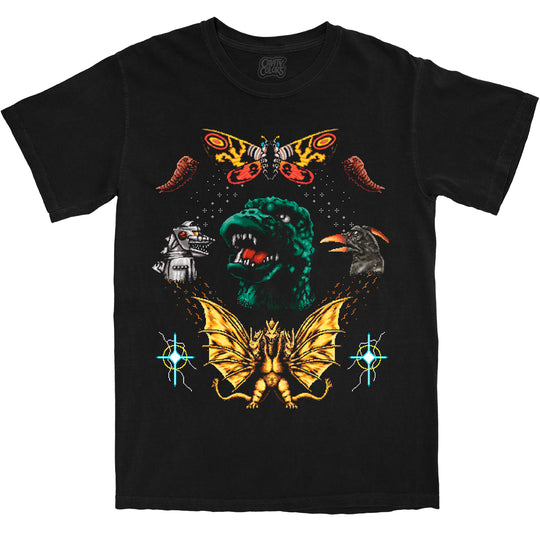GODZILLA & FRIENDS - FAUX HOLIDAY T-SHIRT (COMFORT COLORS)