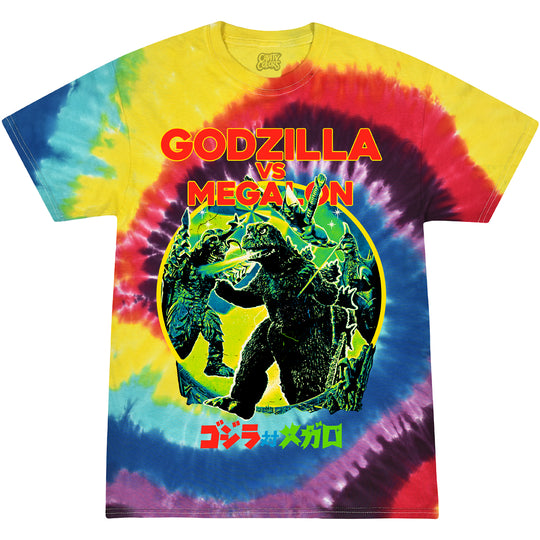 GODZILLA VS. MEGALON: RETRO SHOWDOWN - TIE-DYE T-SHIRT (LIMITED TIME)