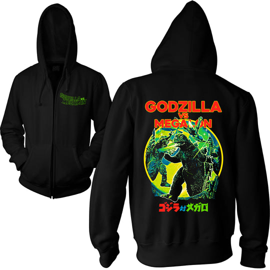 GODZILLA VS. MEGALON: RETRO SHOWDOWN - ZIP UP HOODIE