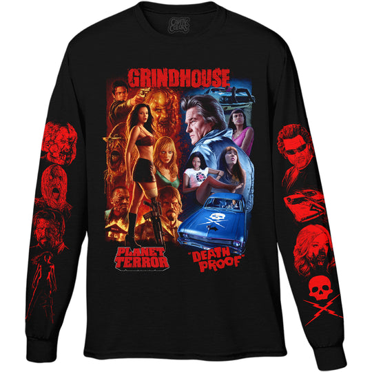 GRINDHOUSE: DOUBLE-FEATURE MAYHEM - LONG SLEEVE SHIRT