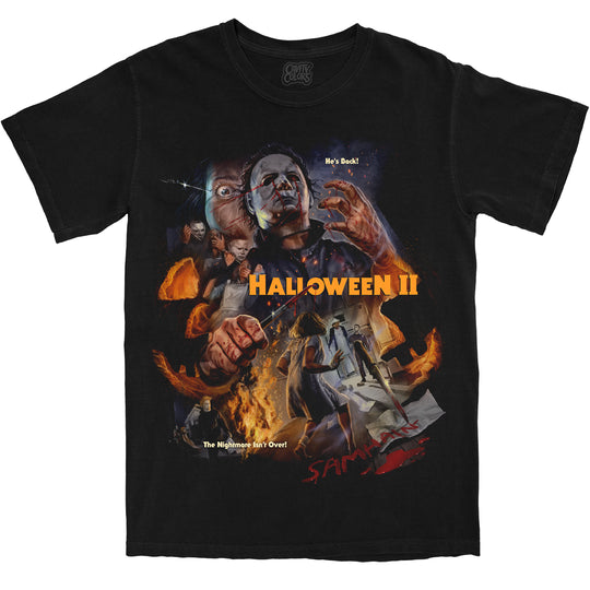 HALLOWEEN II: HE'S BACK! - T-SHIRT (COMFORT COLORS)