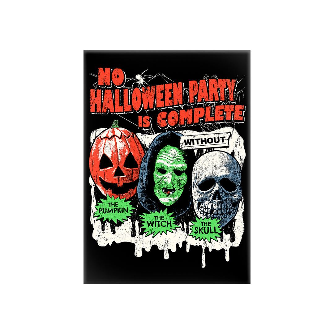 HALLOWEEN TRIO: PARTY TIME - FRIDGE MAGNET