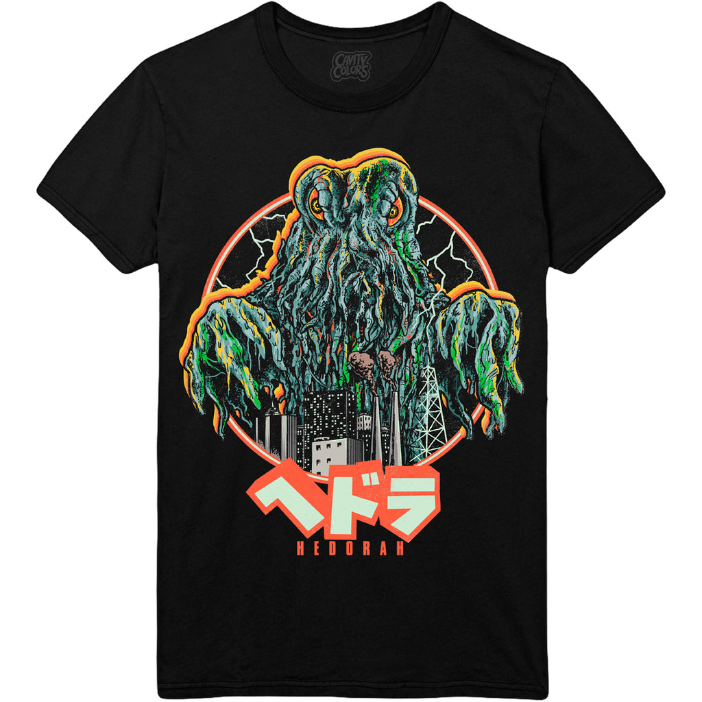 Hedorah The Smog Monster T-Shirt Black | CavityColors