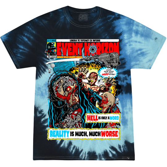EVENT HORIZON: HELL IS ONLY A WORD - TIE-DYE T-SHIRT (LIMITED EDITION OF 150)