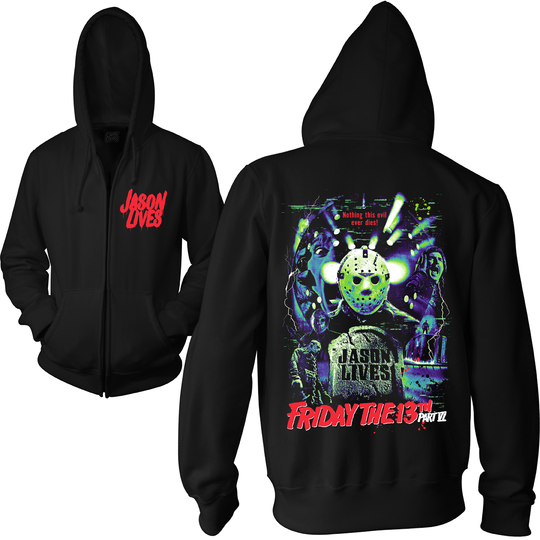 FRIDAY VI: RETRO HORROR - ZIP-UP HOODIE