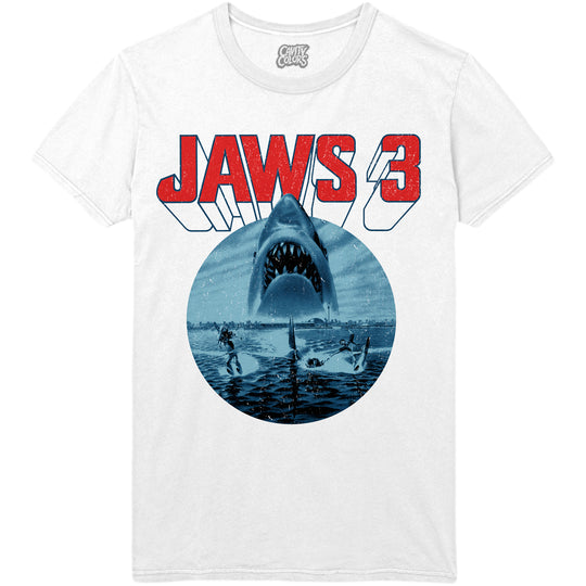 JAWS 3: RETRO HORROR - T-SHIRT (WHITE)