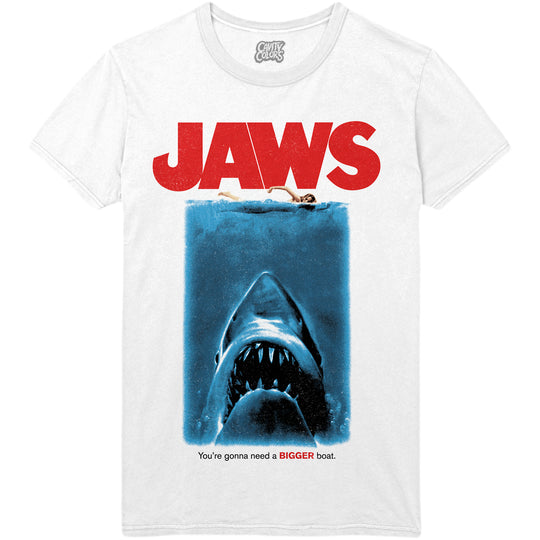 JAWS: RETRO HORROR - T-SHIRT (WHITE)
