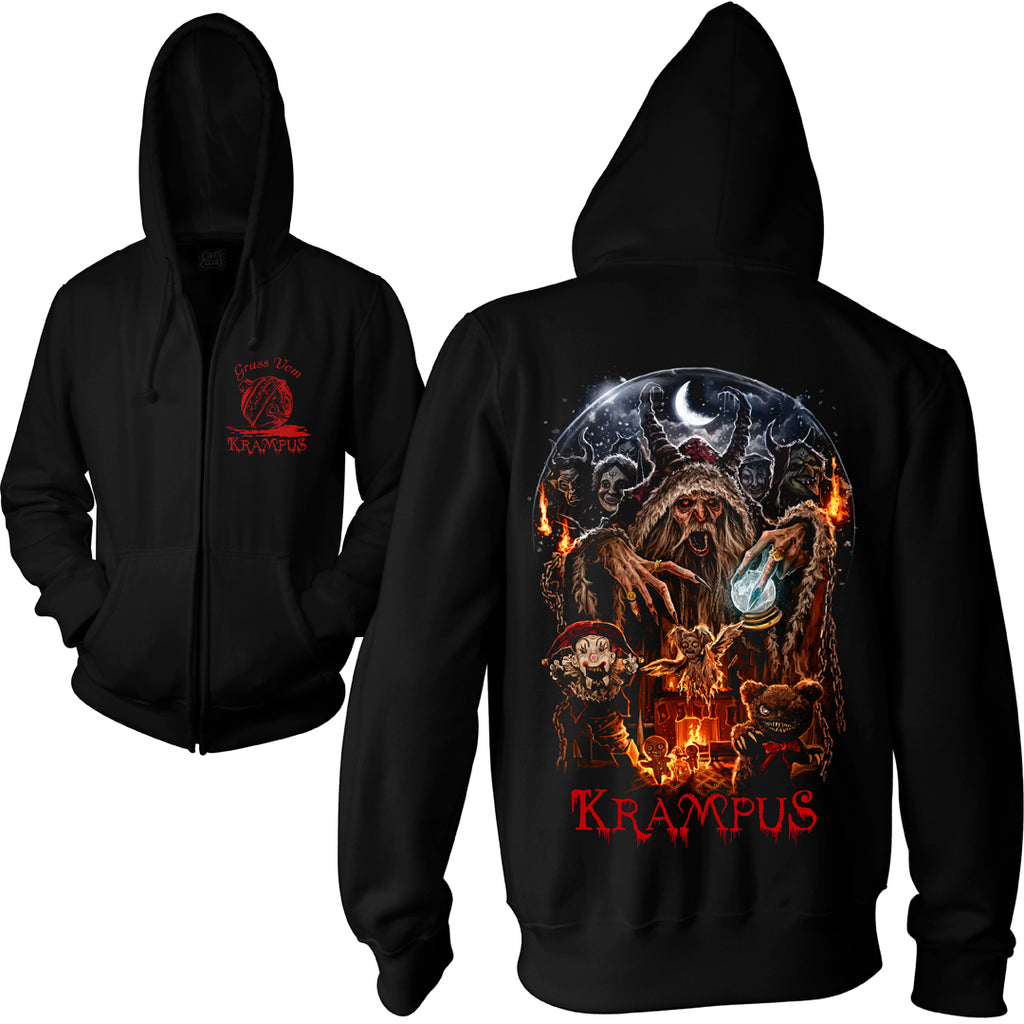 KRAMPUS: SHADOW OF SAINT NICHOLAS - ZIP UP HOODIE – CavityColors
