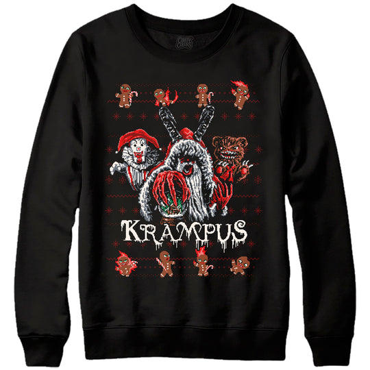 KRAMPUS - FAUX HOLIDAY CREWNECK SWEATER