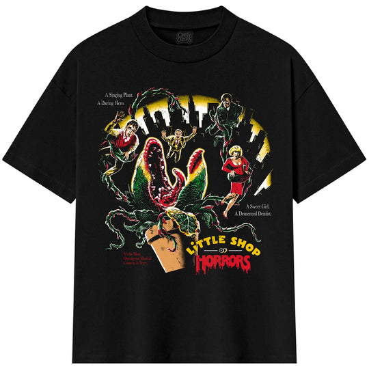 LITTLE SHOP: RETRO PLANT MAYHEM - T-SHIRT (SHAKA WEAR)