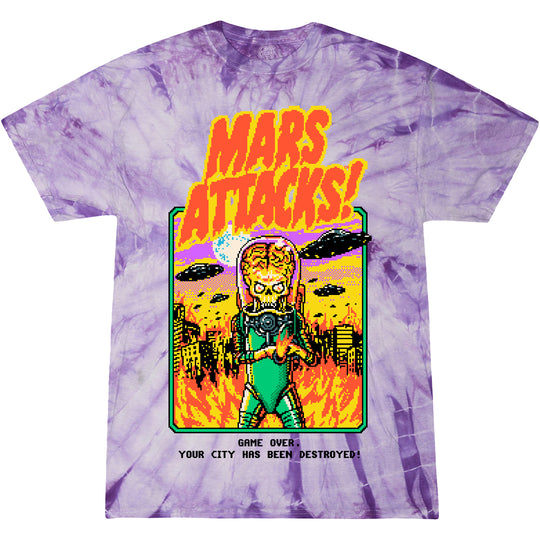 MARS ATTACKS: GAME OVER - TIE-DYE T-SHIRT