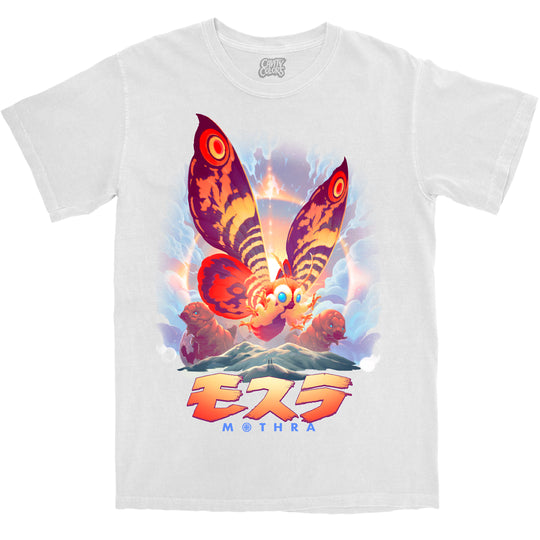 MOTHRA: RADIANCE - WHITE T-SHIRT (COMFORT COLORS)