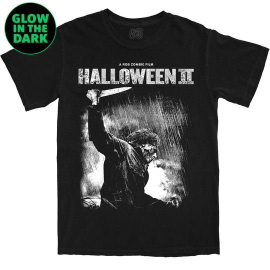 ROB ZOMBIE'S HALLOWEEN II: CLASSIC - COMFORT COLORS T-SHIRT (GLOW IN THE DARK)