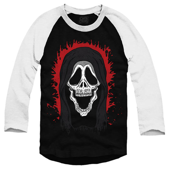 GHOST FACE: SKELE-FACE - BASEBALL SHIRT (GLOW IN THE DARK)