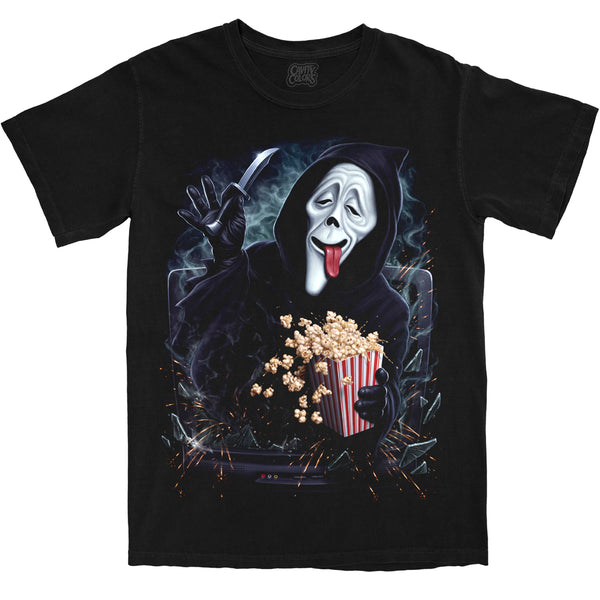 GHOST FACE SPOOF: SCARY MOVIE MUNCHIES - T-SHIRT (COMFORT COLORS)