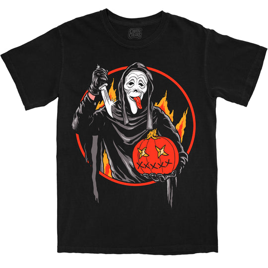 GHOST FACE SPOOF: CREEPY CARVER - T-SHIRT (COMFORT COLORS)
