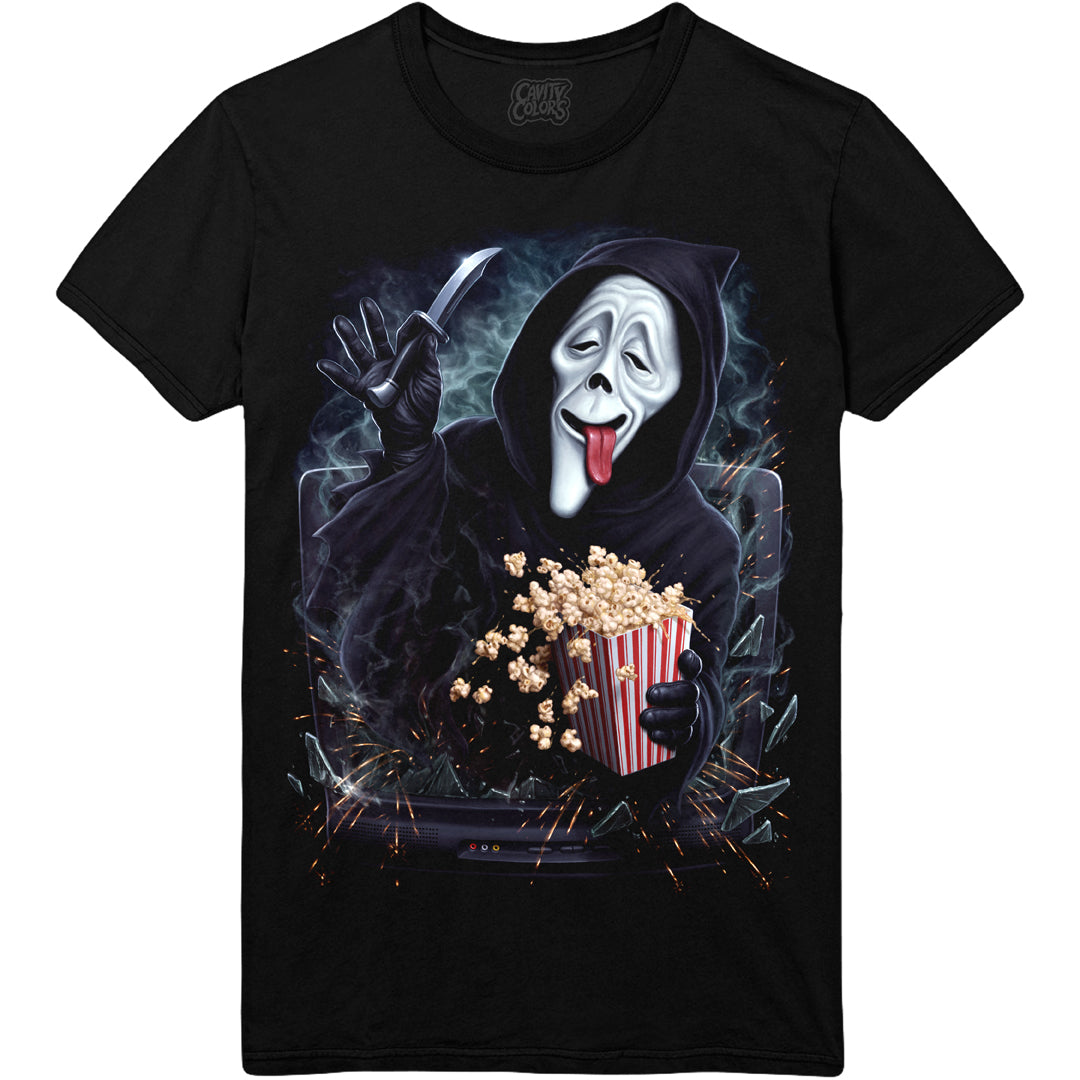 GHOST FACE SPOOF: SCARY MOVIE MUNCHIES - T-SHIRT
