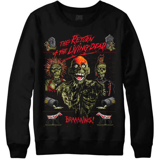 THE RETURN OF THE LIVING DEAD - FAUX HOLIDAY CREWNECK SWEATER