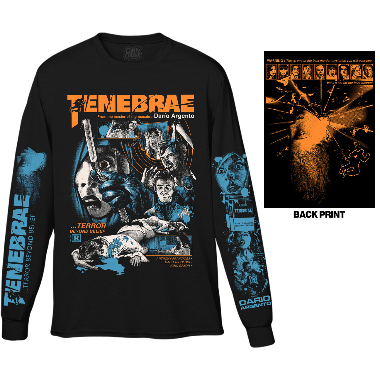 TENEBRAE: TERROR BEYOND BELIEF - LONG SLEEVE SHIRT – CavityColors