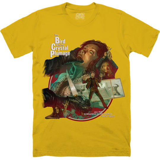 THE BIRD WITH THE CRYSTAL PLUMAGE - T-SHIRT (GIALLO VARIANT)