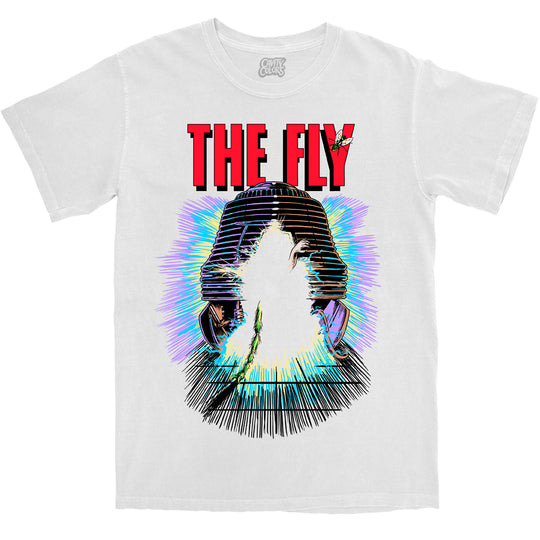 THE FLY: RETRO HORROR - T-SHIRT (WHITE COMFORT COLORS)