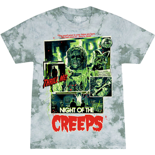 NIGHT OF THE CREEPS: THRILL ME! - TIE-DYE T-SHIRT