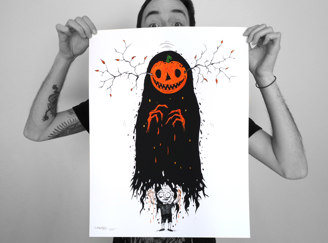"THE BOY WHO DREAMS OF HALLOWEEN" LIMITED EDITION PRINT